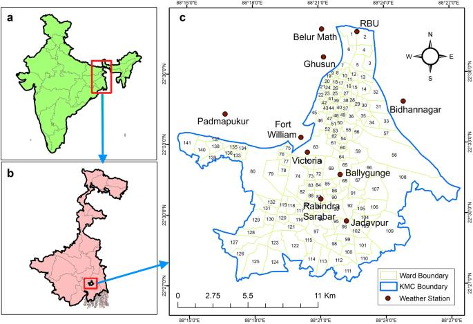 Kolkata Red Zone Map The Impact Of Covid-19 Induced Lockdown On The Changes Of Air Quality And  Land Surface Temperature In Kolkata City, India | Springerlink