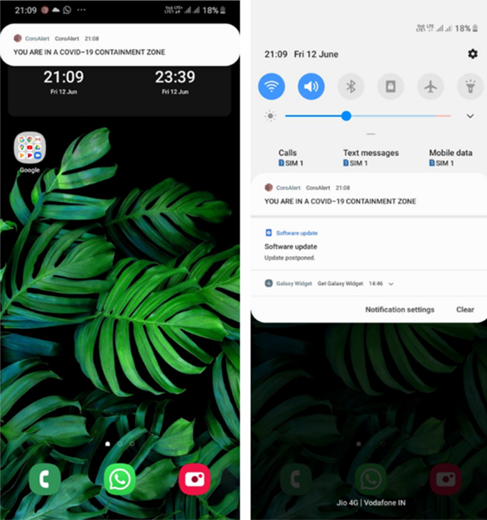 Development Of An Android Application For Viewing Covid 19 Containment Zones And Monitoring Violators Who Are Trespassing Into It Using Firebase And Geofencing Springerlink