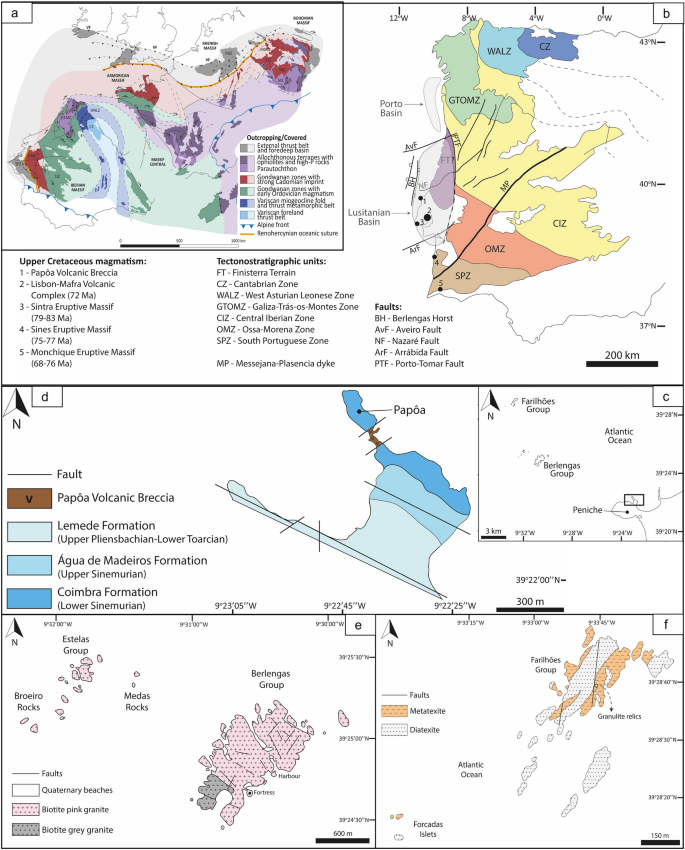 Mapa Geológico de Espanha e Portugal à escala 1:1 000 000