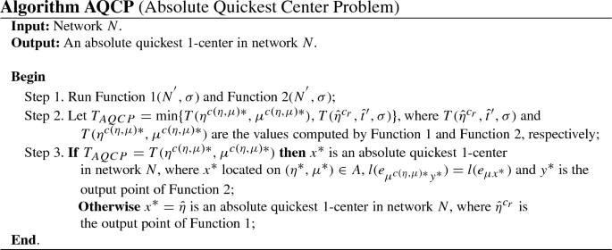 Solving The Absolute 1 Center Problem In The Quickest Path Case Springerlink