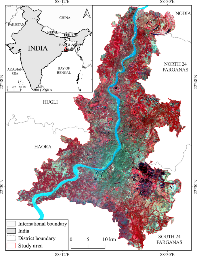 Kolkata Red Zone Map Long-Term Monitoring Of Cropland Transformation In Kolkata Metropolitan Area,  India Using Open-Source Geospatial Technologies | Springerlink