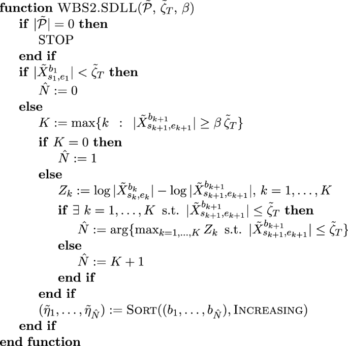 Detecting Possibly Frequent Change Points Wild Binary Segmentation 2 And Steepest Drop Model Selection Springerlink