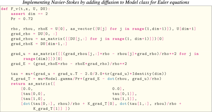 Extendible And Efficient Python Framework For Solving Evolution Equations With Stabilized Discontinuous Galerkin Methods Springerlink