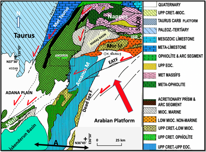 Morphotectonic development of the Adana plain and the surrounding  mountains, South Turkey | SpringerLink