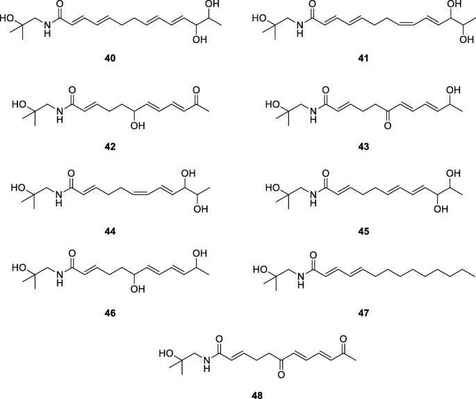 Chemistry And Pharmacology Of Alkylamides From Natural Origin Springerlink