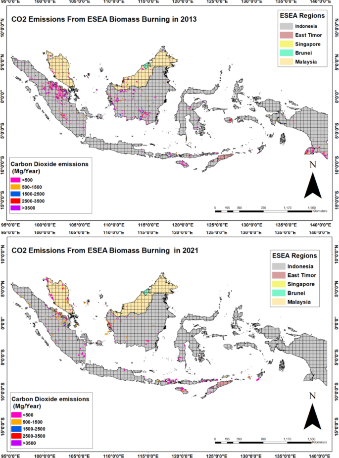 Spatiotemporal Evaluation of Biomass Burning Emissions in Equatorial ...