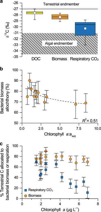 Selective Consumption And Metabolic Allocation Of Terrestrial And Algal Carbon Determine Allochthony In Lake Bacteria The Isme Journal