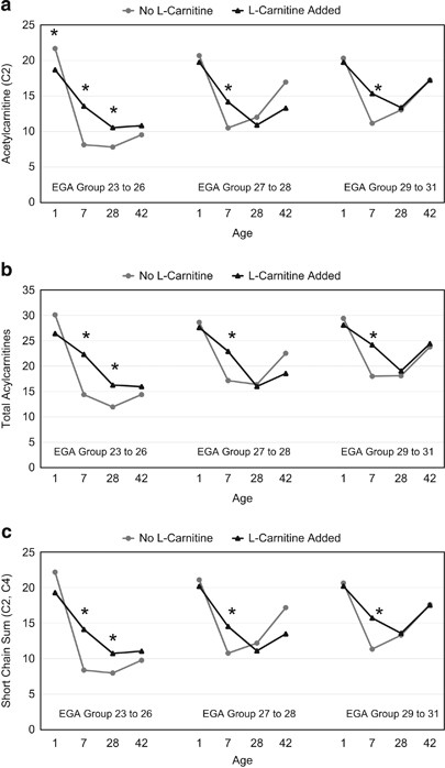 Impact of l-carnitine supplementation on metabolic profiles in premature  infants