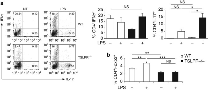 Dendritic cells produce TSLP that limits the differentiation of Th17 cells,  fosters Treg development, and protects against colitis | Mucosal Immunology