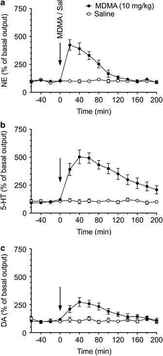 Repeated Exposure To Mdma Triggers Long Term Plasticity Of Noradrenergic And Serotonergic Neurons Molecular Psychiatry