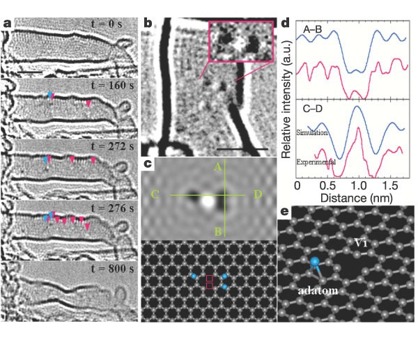 Direct evidence for atomic defects in graphene layers | Nature
