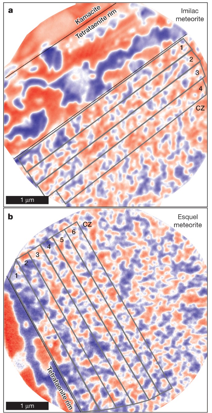 Long-lived magnetism from solidification-driven convection on the pallasite  parent body | Nature