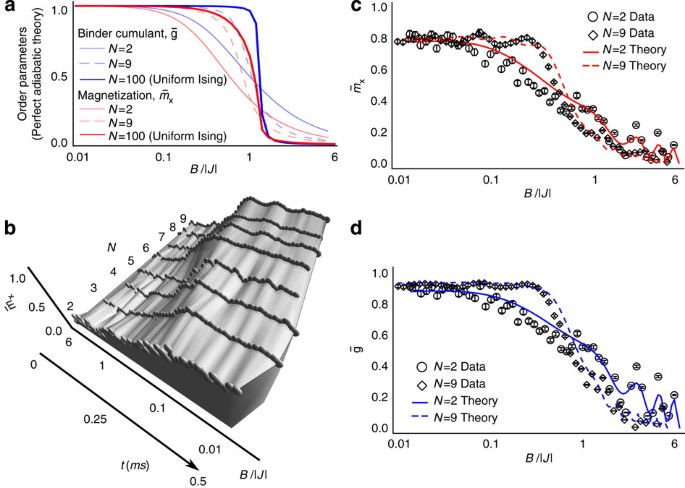 Onset Of A Quantum Phase Transition With A Trapped Ion Quantum Simulator Nature Communications