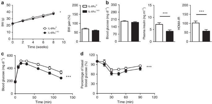 Temporal And Tissue Specific Requirements For T Lymphocyte Il 6 Signalling In Obesity Associated Inflammation And Insulin Resistance Nature Communications