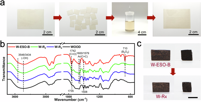 Fig. 6: Reversible removability of the ESO-B conservation materials.
