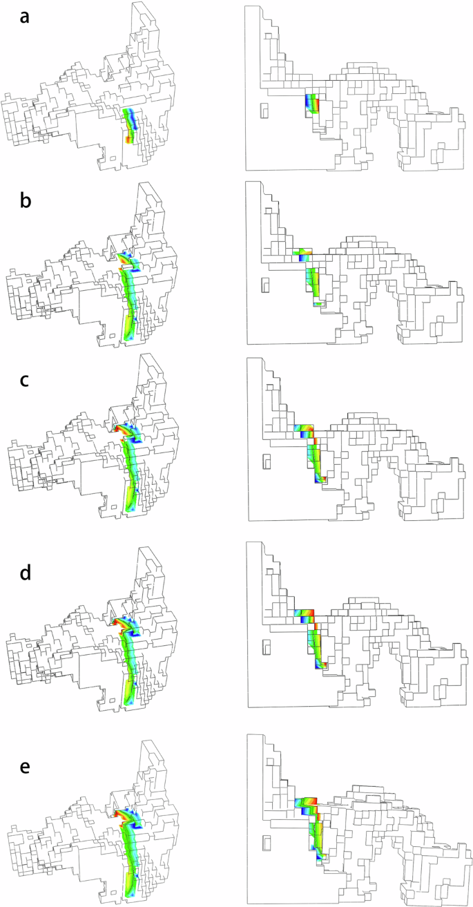 Fig. 13: Visualization of each stage of crack development.