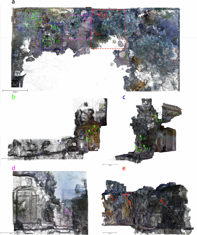 Fig. 18: Structural crack location marking.