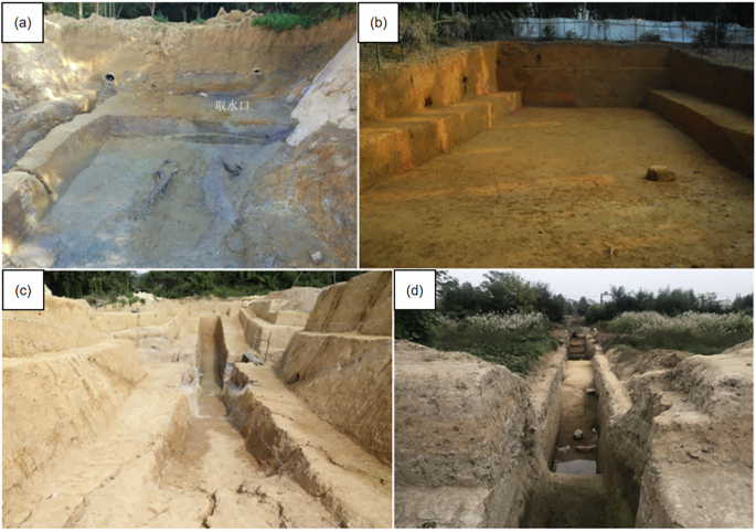Fig. 1: Ancient dams in Liangzhu, Hangzhou, China, photographed by archaeologists from Zhejiang Provincial Institute of Cultural Relics and Archaeology, China.