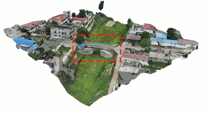 Fig. 9: 3D point cloud model of Siqianpu Sluice.