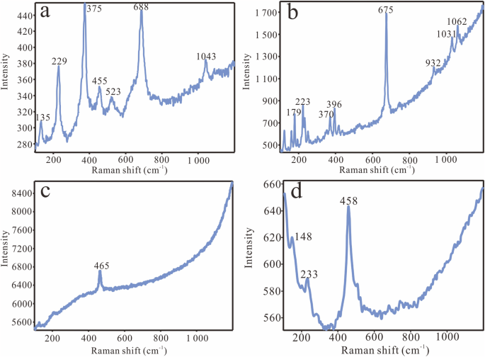 Fig. 4: Raman spectra of the samples.