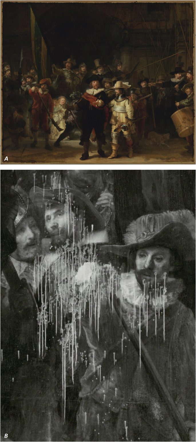 Fig. 1: Rembrandt van Rijn. The Night Watch Militia Company of District II under the Command of Captain Frans Banninck Cocq, 1642. Oil on canvas, 410 × 485 cm. Rijksmuseum, Amsterdam.