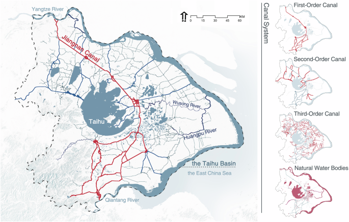 Fig. 2: Study area and canal system.