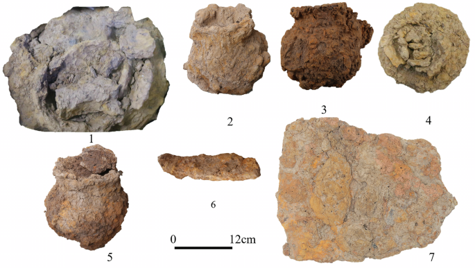 Fig. 3: Sample diagram of iron artifacts excavated from the burial area of Luojiaba site.
