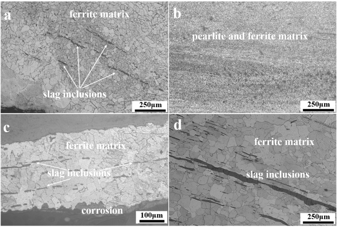 Fig. 6: Metallographic Structure Photos.