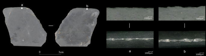 Fig. 14: Use-wear on stone knife No. 2015SZT3⑨:1.