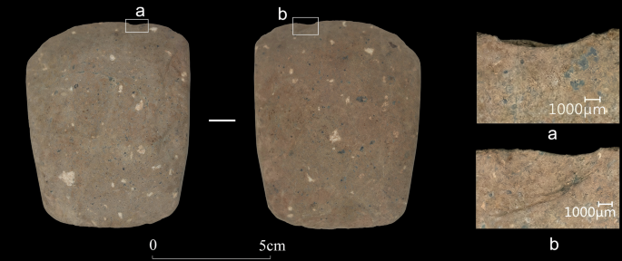 Fig. 9: “Rolled-over” scar on stone axe No. 2016SZT28④:1.