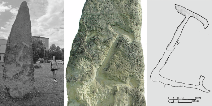 Fig. 8: Reconstruction of the engraving on stone number 1 in Holíč, Slovakia.