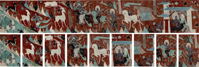 Fig. 1: The nine-colored deer rescuing a drowning man.