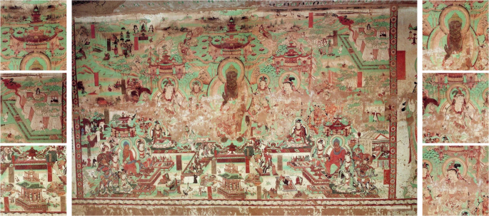 Fig. 2: Architectural elements in the Maitreya Sutra transformation.