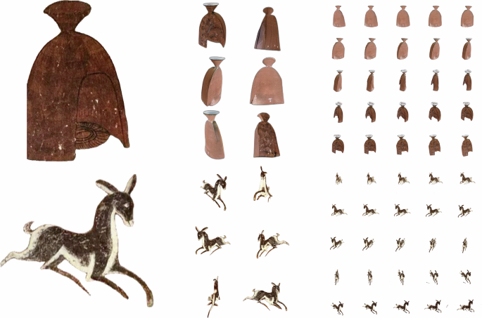 Fig. 5: Outputs of the PDS module and neural rendering synthesizer.