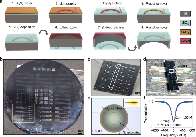 Fig. 2: Sensor fabrication and characterization.