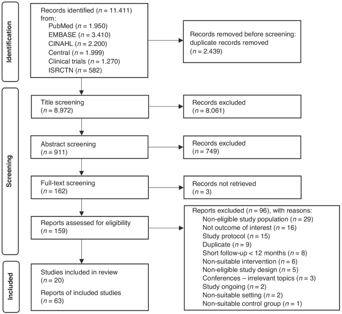 Fig. 1: PRISMA flow diagram of the literature search and selection process.