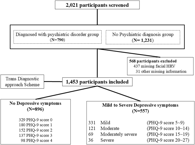 Fig. 1: Participant recruitment and classification flow diagram.
