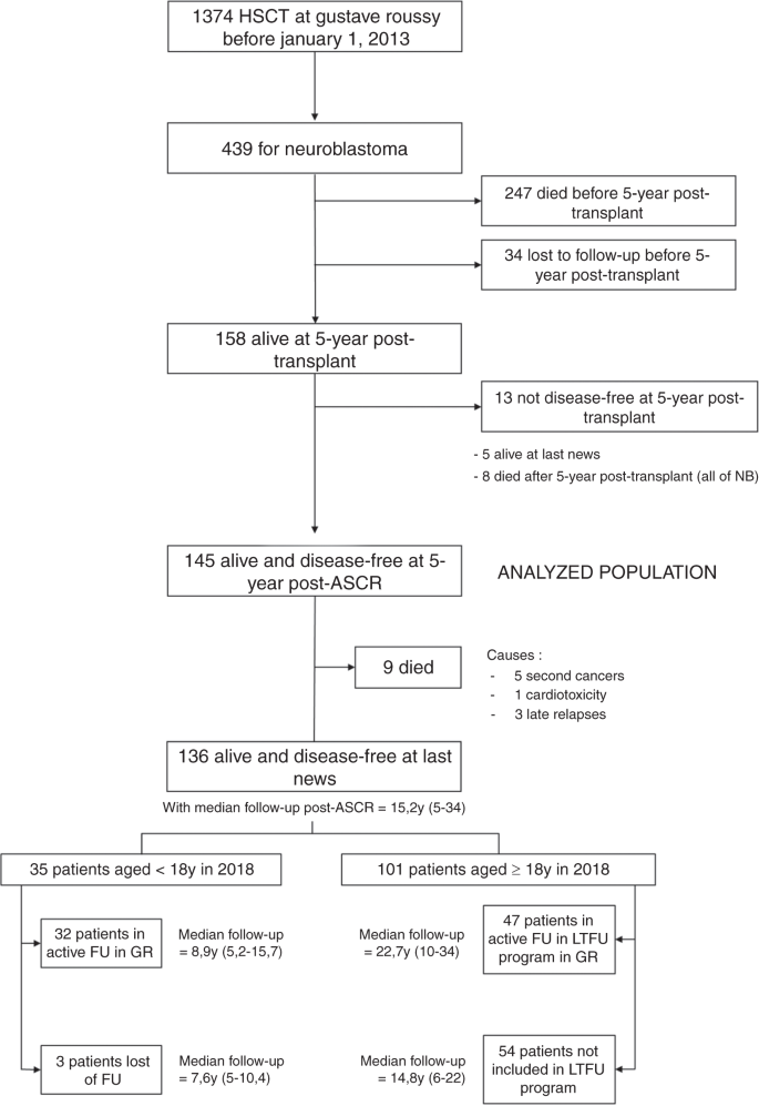 Long Term Follow Up Of High Risk Neuroblastoma Survivors Treated With High Dose Chemotherapy And Stem Cell Transplantation Rescue Bone Marrow Transplantation