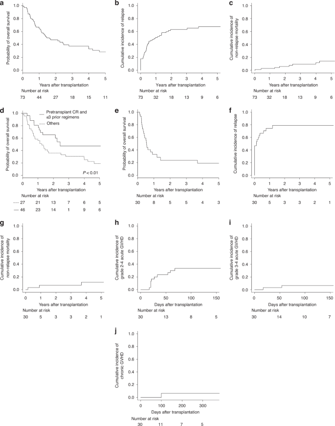 Outcomes of hematopoietic stem cell transplantation for patients with ...