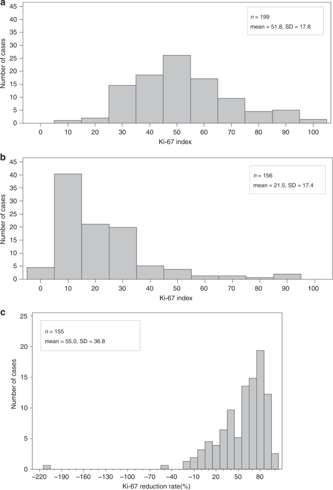 Fig. 2: Distribution of the Ki-67 index.