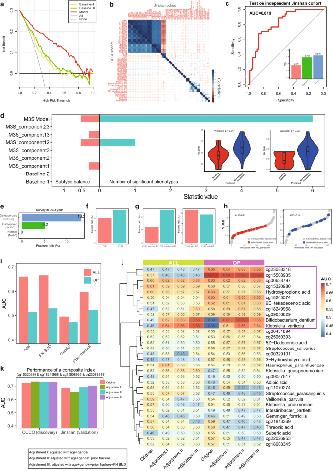 Fig. 7: Clinical application of M3S including risk models for osteoporosis and fracture risk assessment.