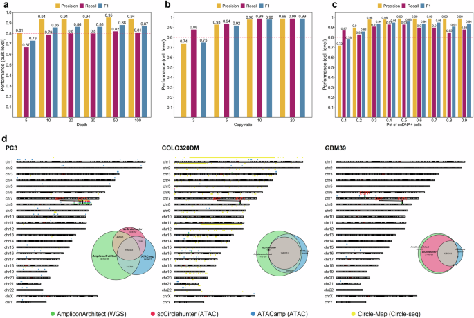 Fig. 2: scCirclehunter performance based on simulated and real data.