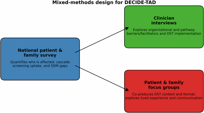 Fig. 1: Overview of mixed-methods design and role of each component.