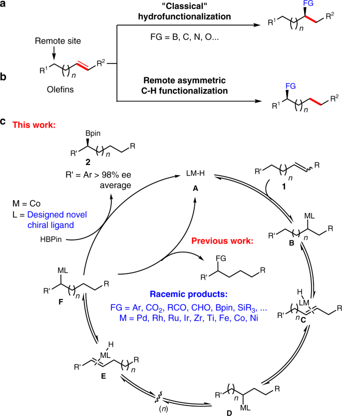 Asymmetric Remote C H Borylation Of Internal Alkenes Via Alkene Isomerization Nature Communications