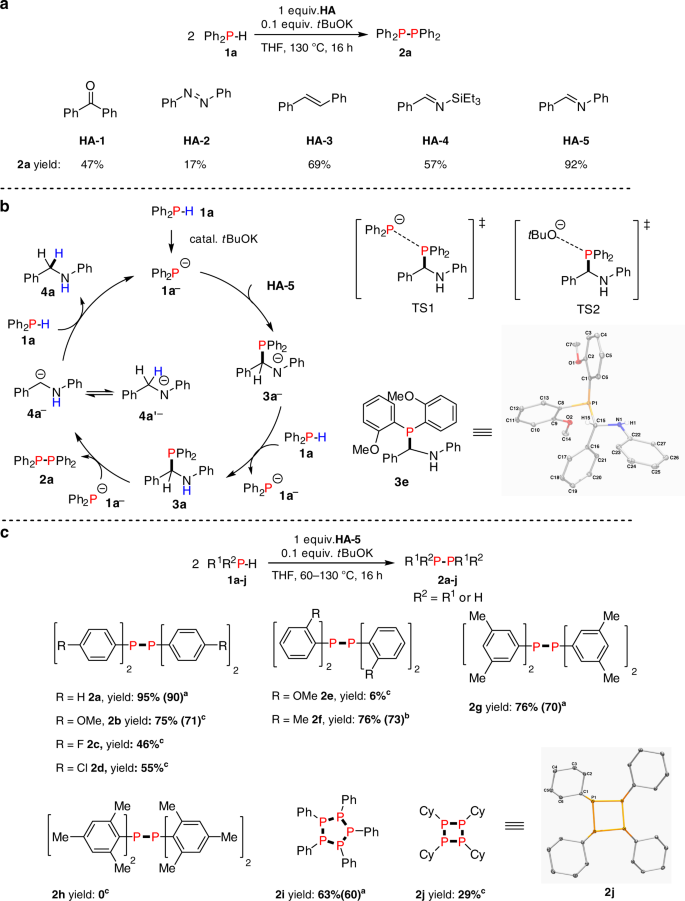 Homo And Heterodehydrocoupling Of Phosphines Mediated By Alkali Metal Catalysts Nature Communications