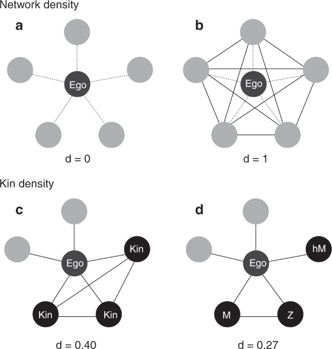 Market integration reduces kin density in women's ego-networks in