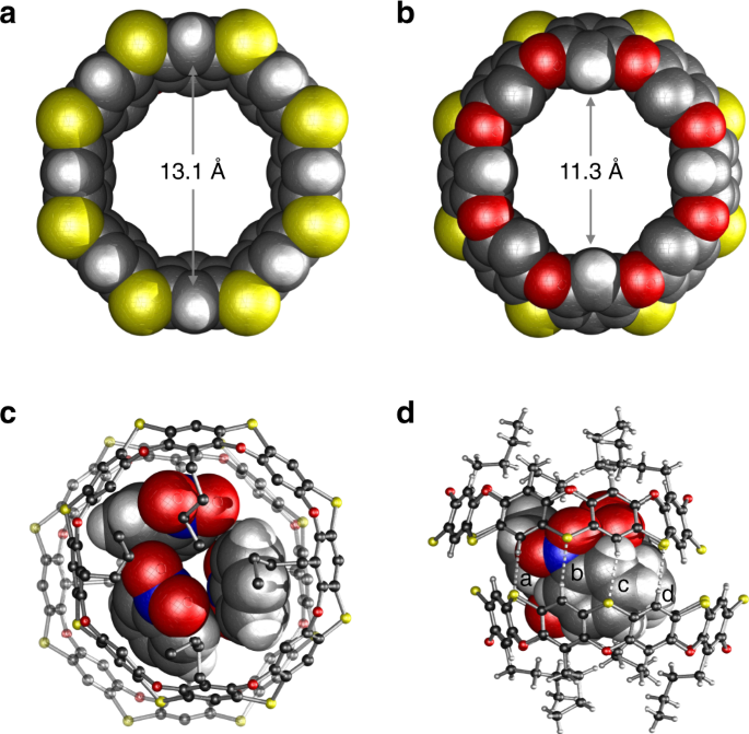 Heteroatom Bridged Molecular Belts As Containers Nature Communications