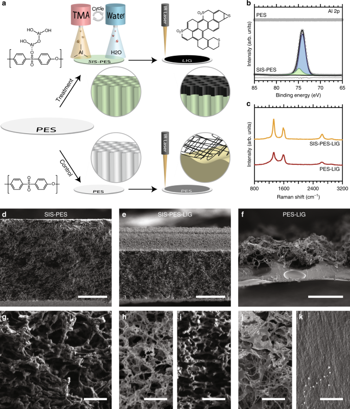 Preserving nanoscale features in polymers during laser induced graphene  formation using sequential infiltration synthesis | Nature Communications