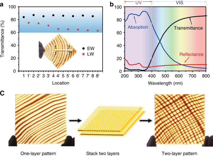 Wood reflectance and absorption coefficients