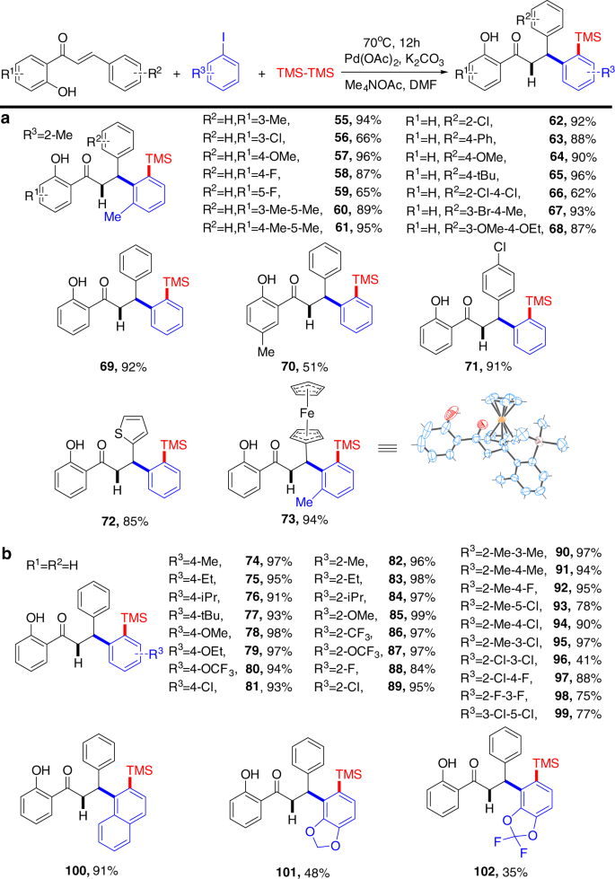 Quadruple C H Activation Coupled To Hydrofunctionalization And C H Silylation Borylation Enabled By Weakly Coordinated Palladium Catalyst Nature Communications